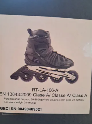 Patines en línea Tijuana T37 NUEVOS EN SU CAJA