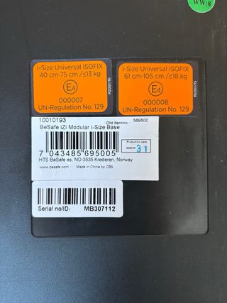 Silla coche BeSafe + base Isofix