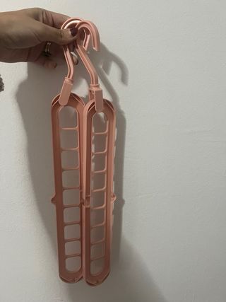 Lote de Perchas Plegable Multifuncional Rosa