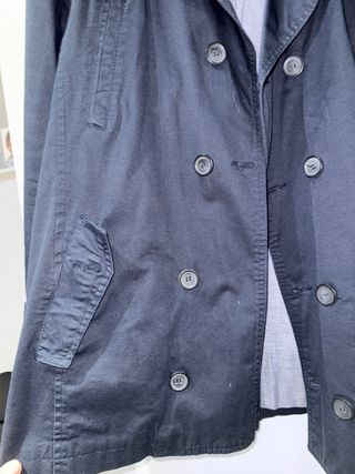Gabardina Bershka doble botonadura talla M