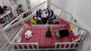 Cama Montessori Infantil Blanca.