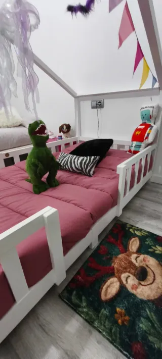 Cama Montessori Infantil Blanca.