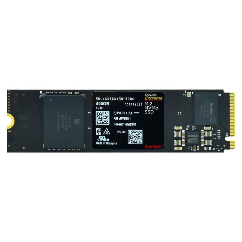 SanDisk Extreme 500GB M.2 NVMe PCIe Gen 4 SSD afbeelding 2