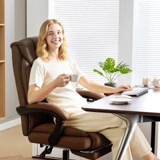 Silla Escritorio Reclinable con Reposapiés