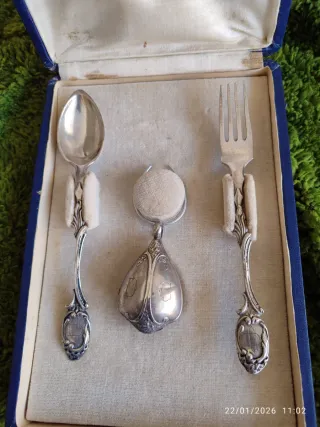 Juego Cubiertos Plata Siglo XX