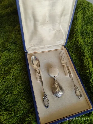 Juego Cubiertos Plata Siglo XX