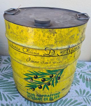 Bidone Vintage Industria Olio D'Alfonso - Anni '50