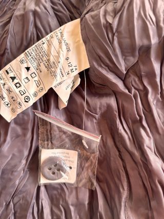 Trench grigio neonata effetto stropicciato