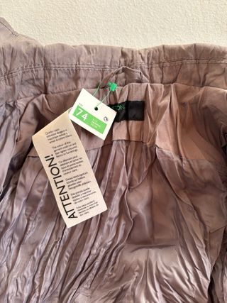 Trench grigio neonata effetto stropicciato