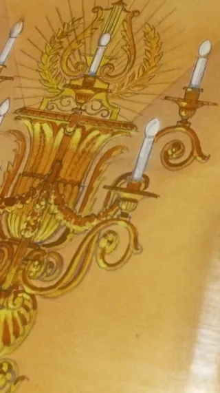 Pintura original Mestres Cabanes (1946)