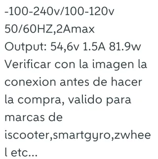 Cargador hyleton Patinete Eléctrico