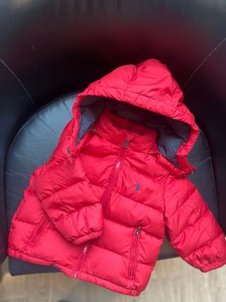 Abrigo Polo Ralph Lauren niña/niño rojo