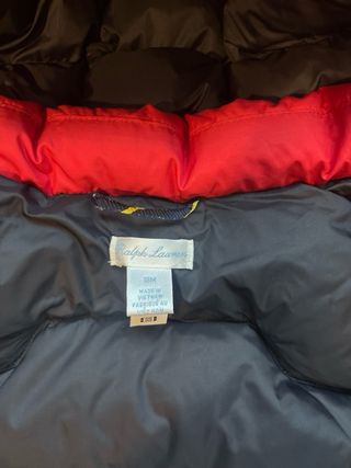 Abrigo Polo Ralph Lauren niña/niño rojo