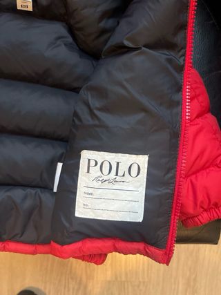 Abrigo Polo Ralph Lauren niña/niño rojo
