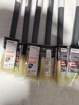 10 Brochas Pintura Nespoli 15-25mm