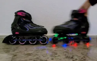 Patines en línea RPM negros y morados