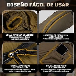 Saco Dormir 1TG Tactical Momia -4°C Nuevo