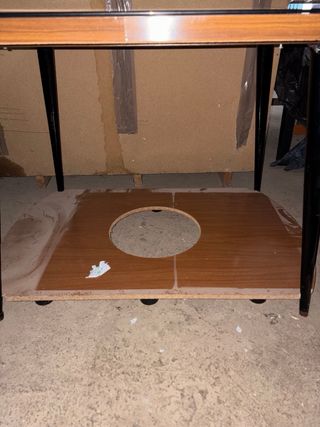 Mesa de centro madera y cristal