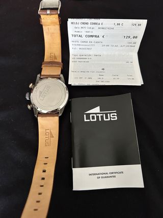 Reloj Lotus Chrono Esfera Negra 18687/2