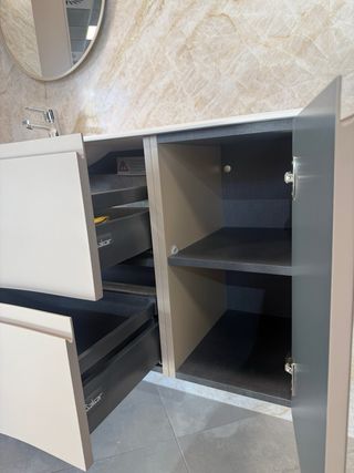 Conjunto Mueble Baño con Espejo y Grifo
