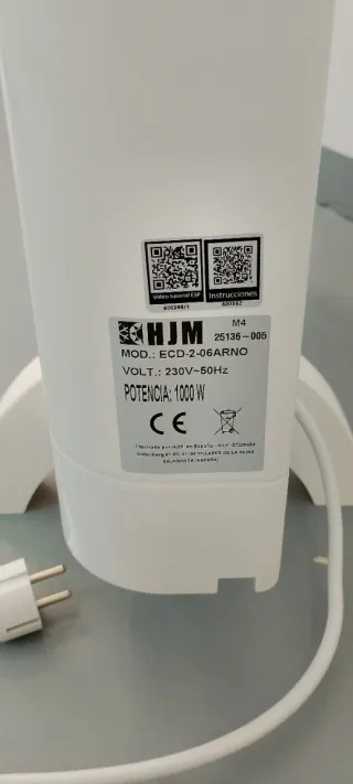 Calefactor Eléctrico Blanco