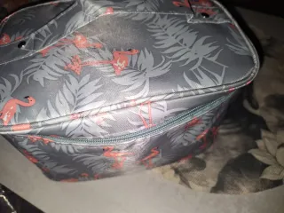 Neceser Flamencos Gris y Rosa