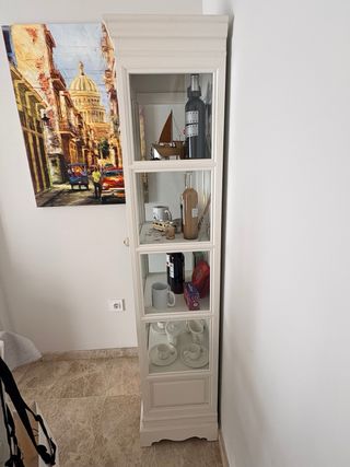 Vitrina estrecha blanca Maison du Monde