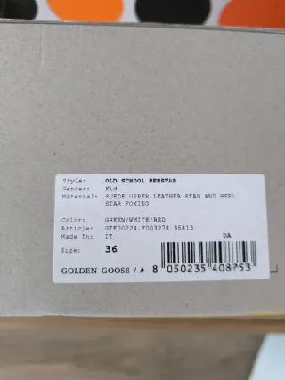 Zapatillas Golden Goose Old School Penstar T 36