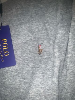 Jersey Polo Ralph Lauren gris hombre
