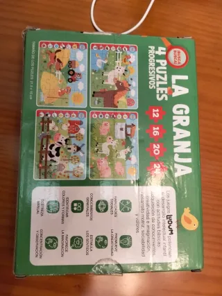 Lote Juguetes: Caja Registradora y Puzzles Granja