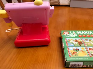 Lote Juguetes: Caja Registradora y Puzzles Granja