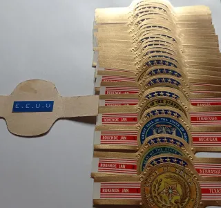 Colección vitolas escudos EEUU