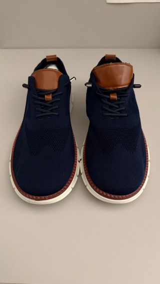 Scarpe eleganti uomo blu e marroni