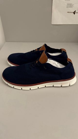 Scarpe eleganti uomo blu e marroni