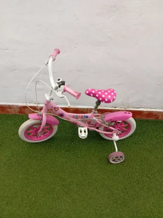 Bicicleta Infantil Minnie Rosa