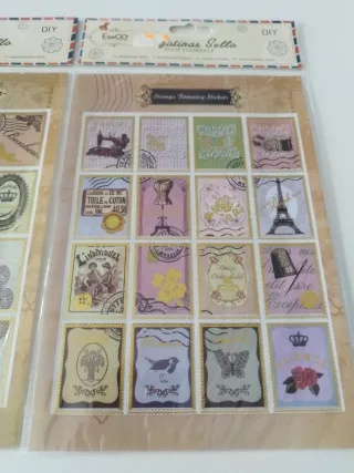 Pegatinas Sellos Estilo Vintage