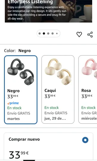 Auriculares TOZO OpenEarRing nuevos a estrenar