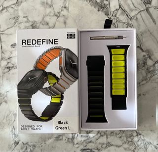 Cinturino di lusso in titanio e silicone per Apple Watch Ultra