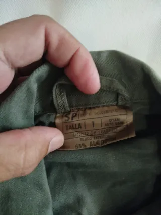 Mono Ejército Tierra Talla 1 Verde