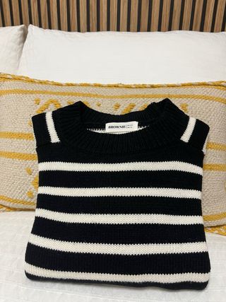 Jersey Rayas Negro y Blanco Talla XS