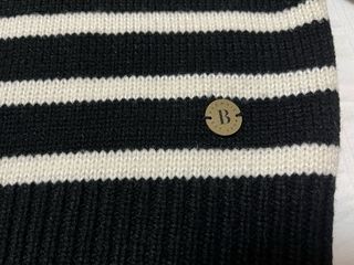 Jersey Rayas Negro y Blanco Talla XS