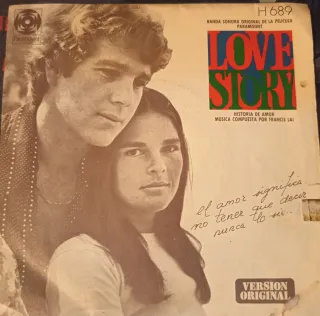 Banda Sonora Love Story LP Francis Lai
