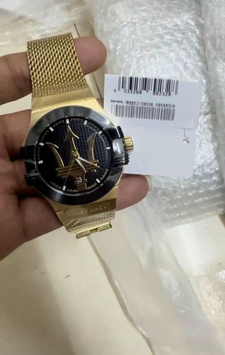 Reloj Maserati Dorado y Negro