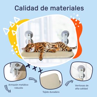 Hamaca para gato en ventana