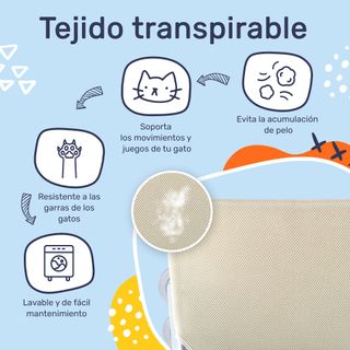 Hamaca para gato en ventana