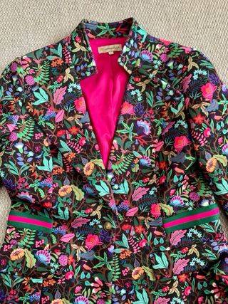 Blazer Camaleonica Estampado Floral