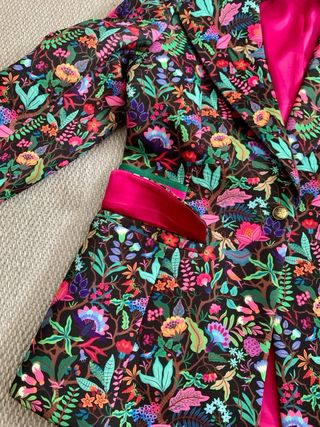 Blazer Camaleonica Estampado Floral