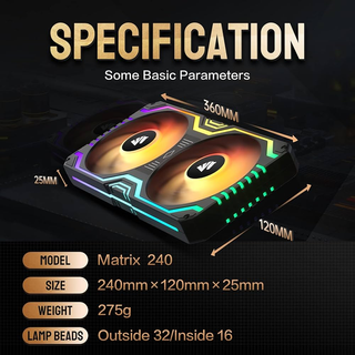 Asiahorse Matrix 240 Ventola Integrata