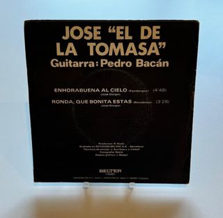 Disco Vinilo José el de la Tomasa - Enhorabuena al