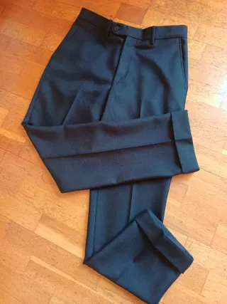Traje Negro Estilo Italiano